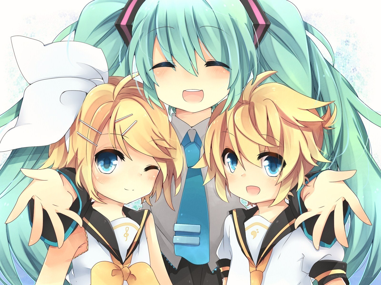 Miku and the twins