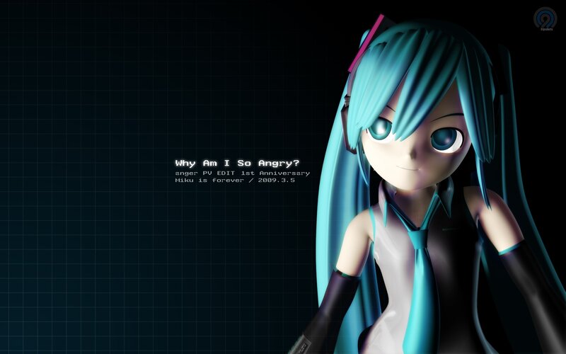Miku angry wallpaper