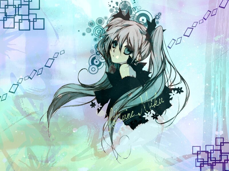 Miku anime character art