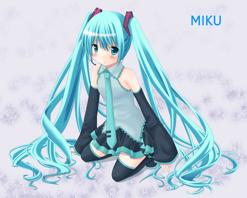 Miku anime character illustration