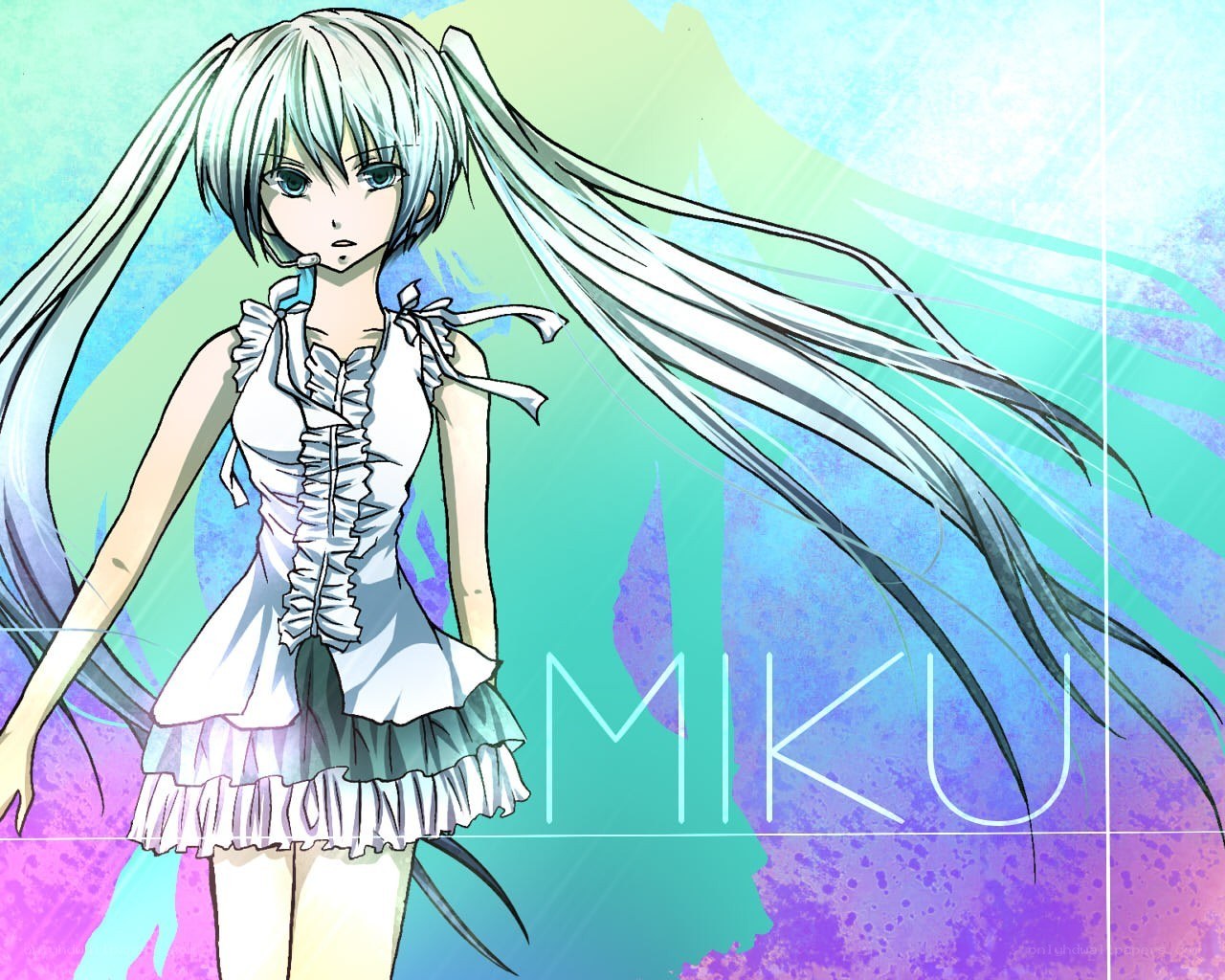 Miku anime character portrait