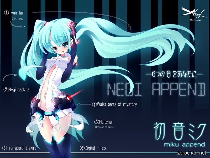 Miku Append character design