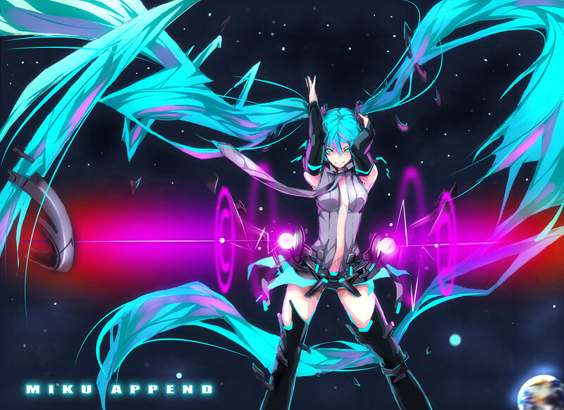 Miku Append in space