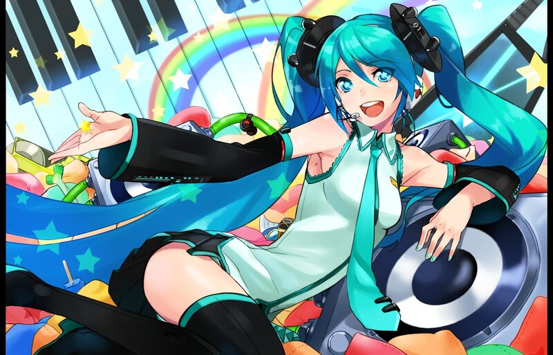 Miku at a music festival