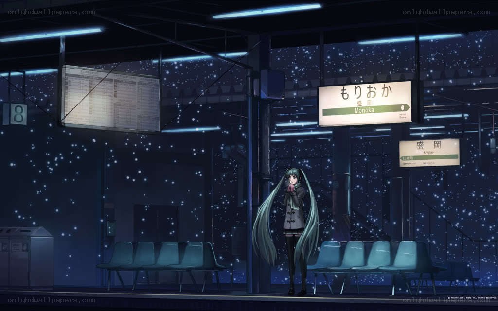 Miku at Morinaka Station