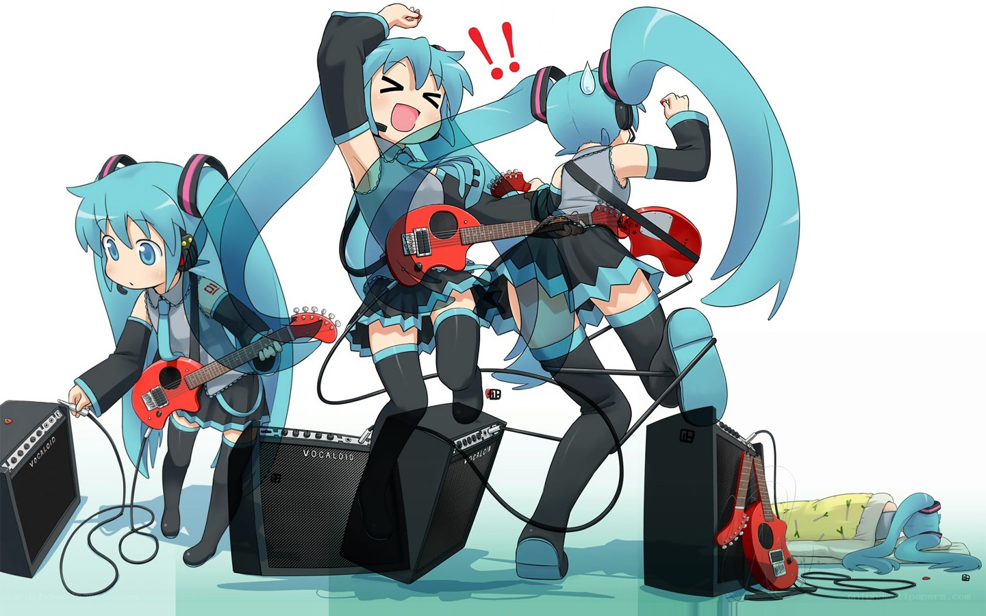 Miku band performing