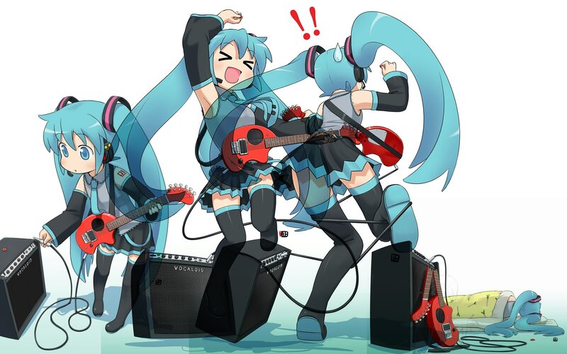Miku band performing