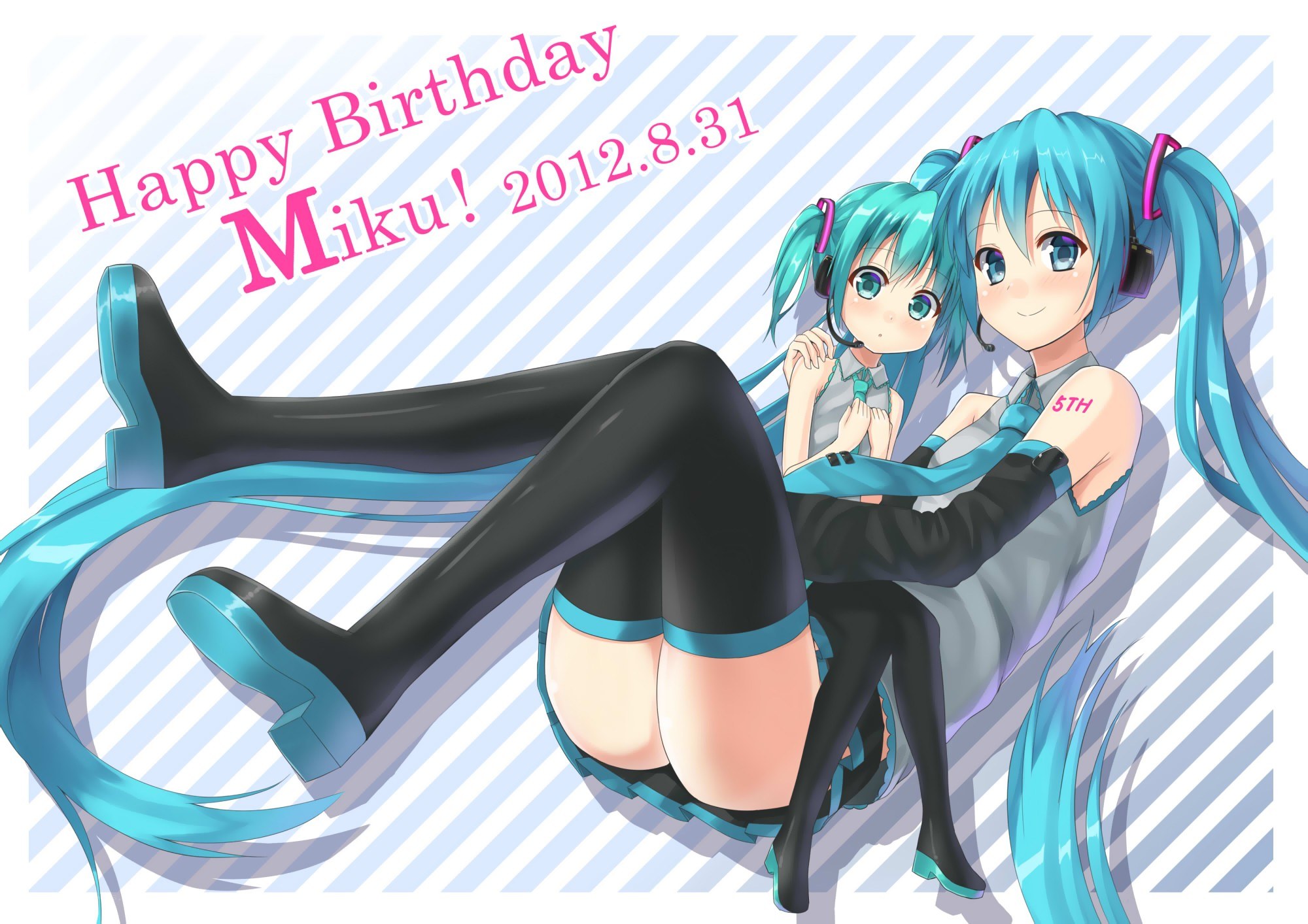 Miku birthday illustration