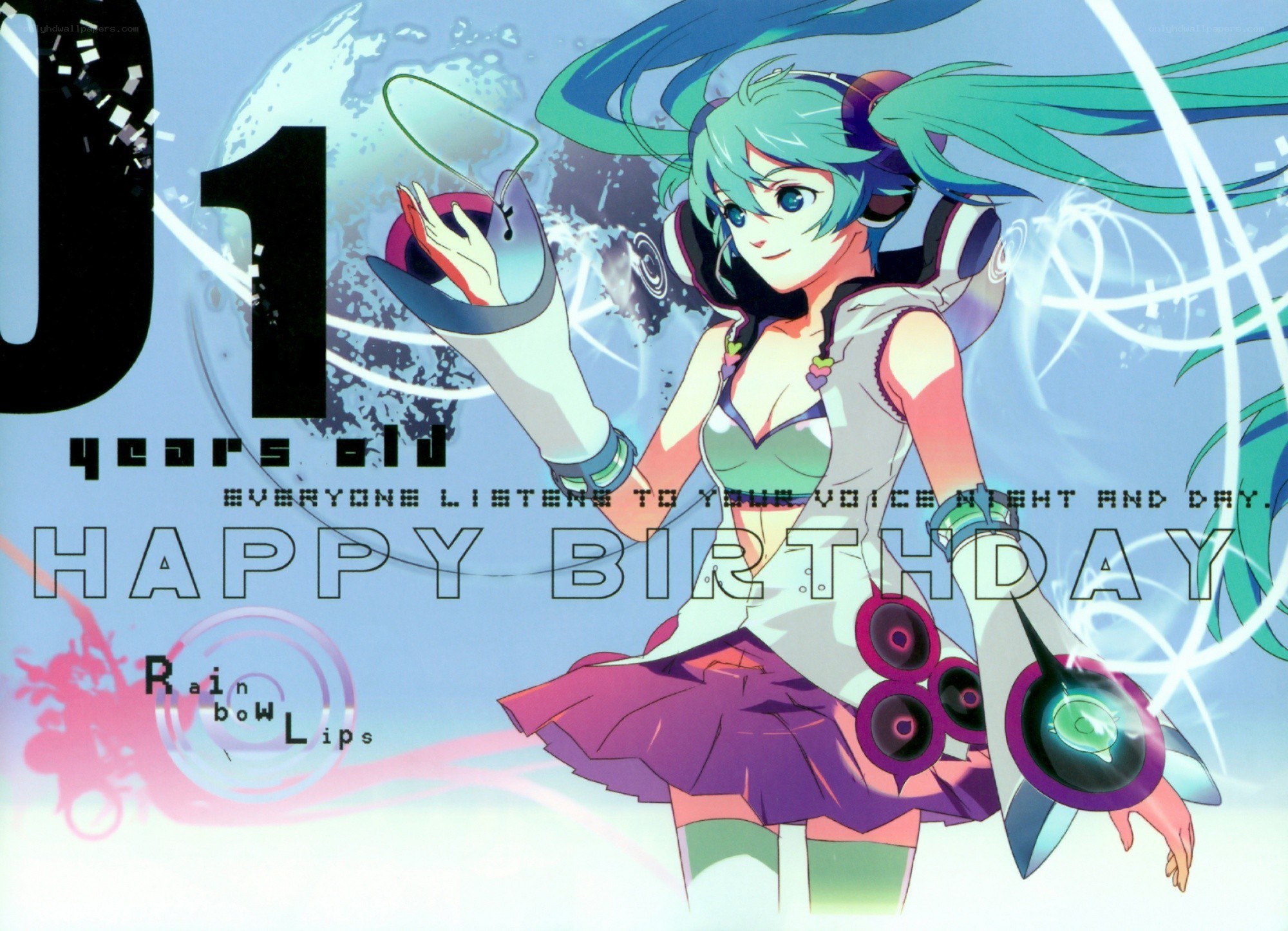 Miku birthday illustration