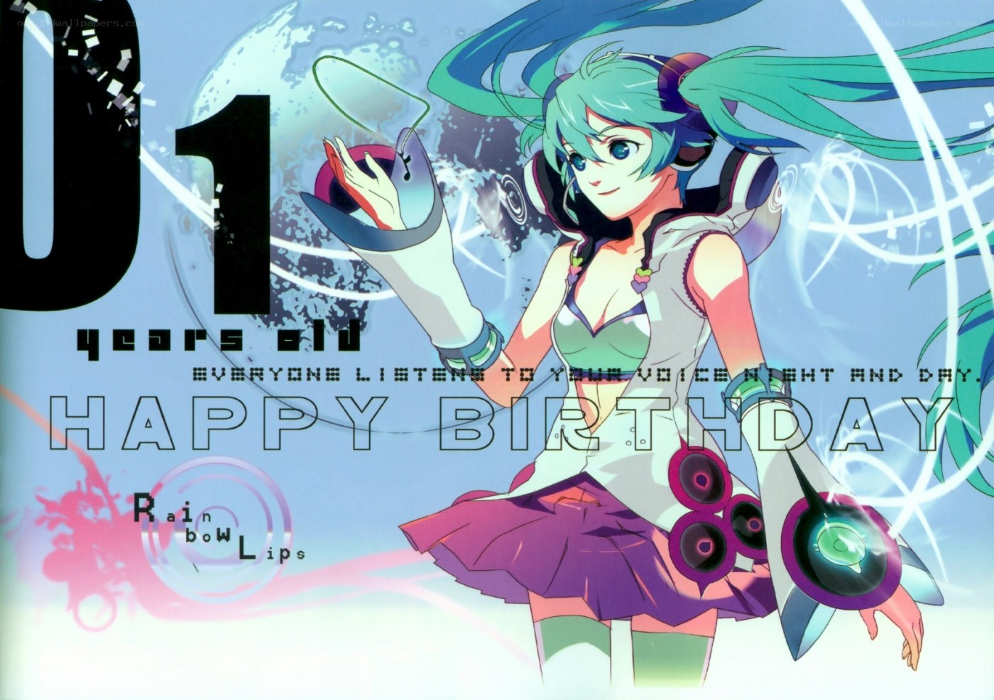 Miku birthday illustration