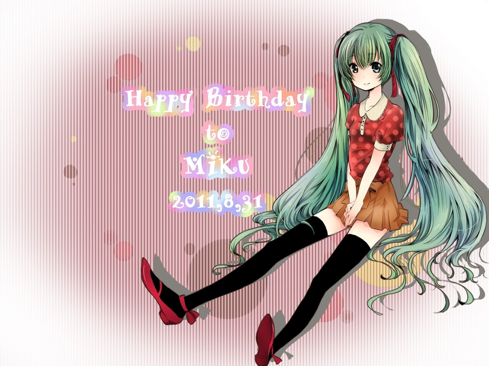 Miku birthday illustration