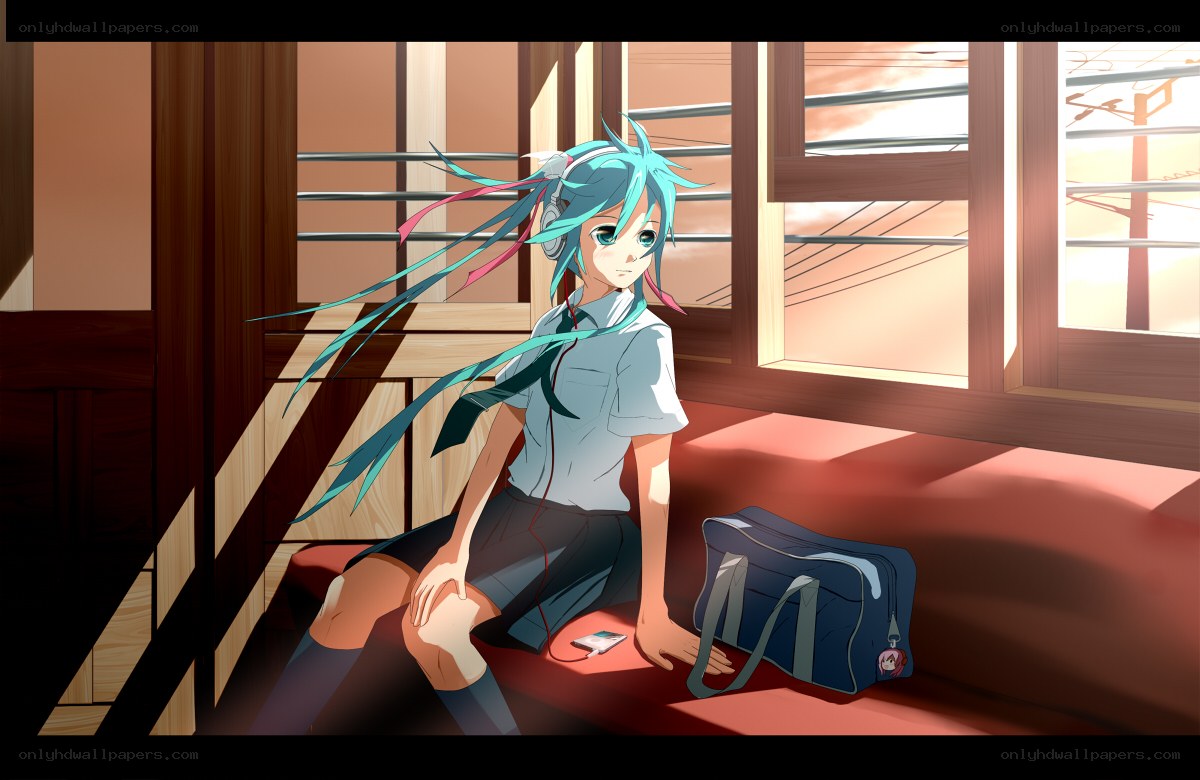 Miku by the window