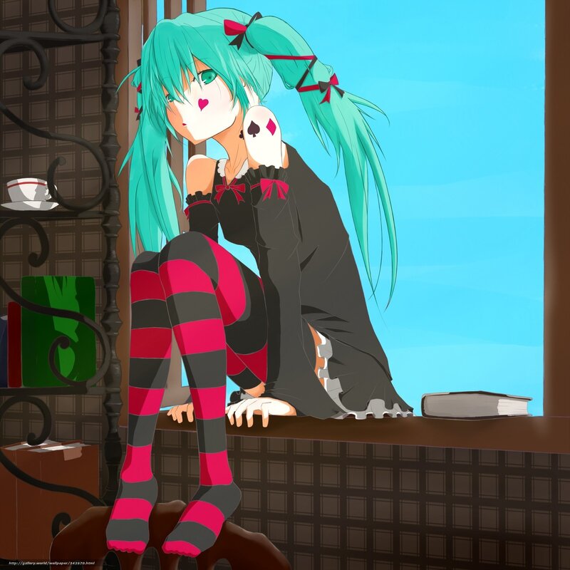 Miku by the window