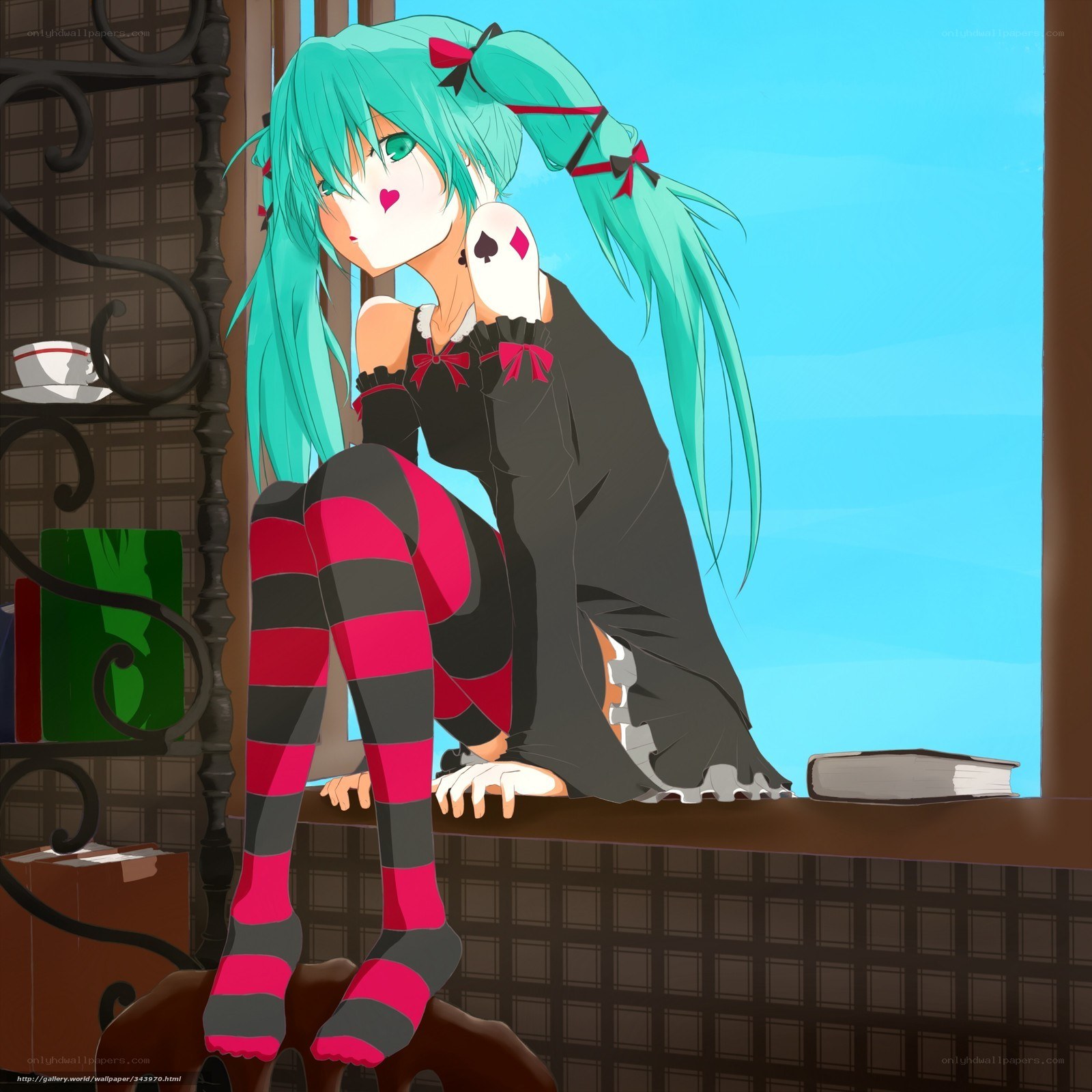 Miku by the window
