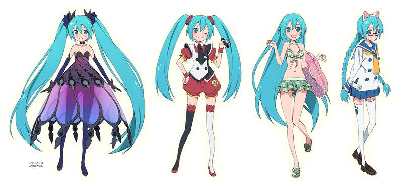 Miku character designs