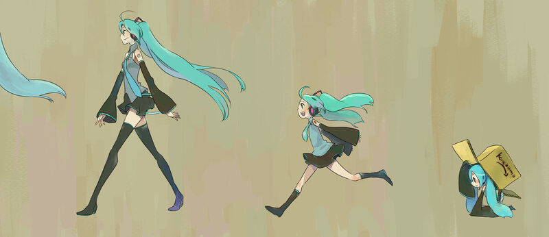 Miku character designs