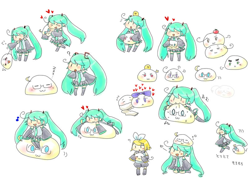 Miku chibi character sheet