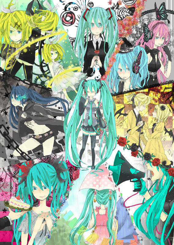 Miku collage artwork