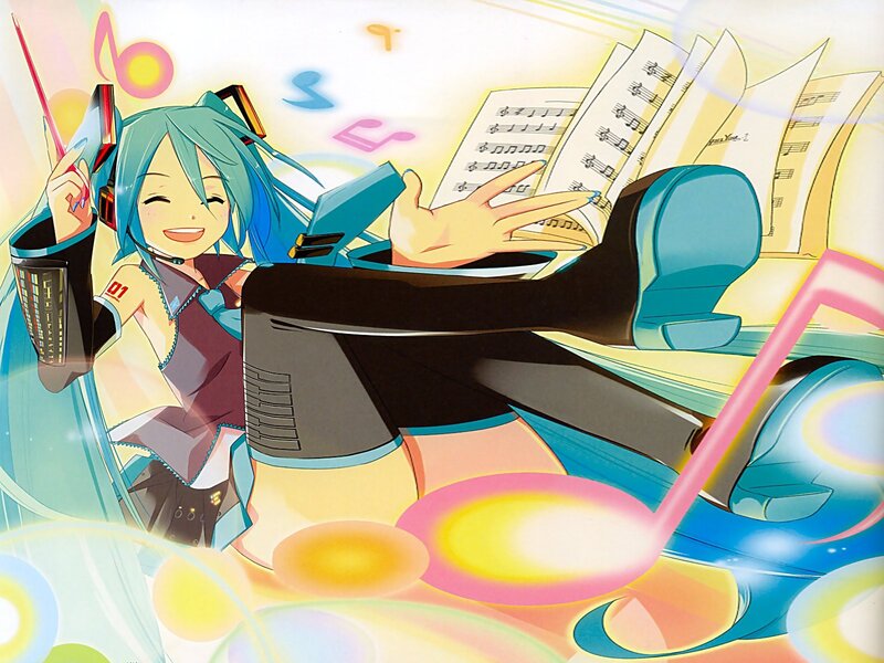 Miku conducting music