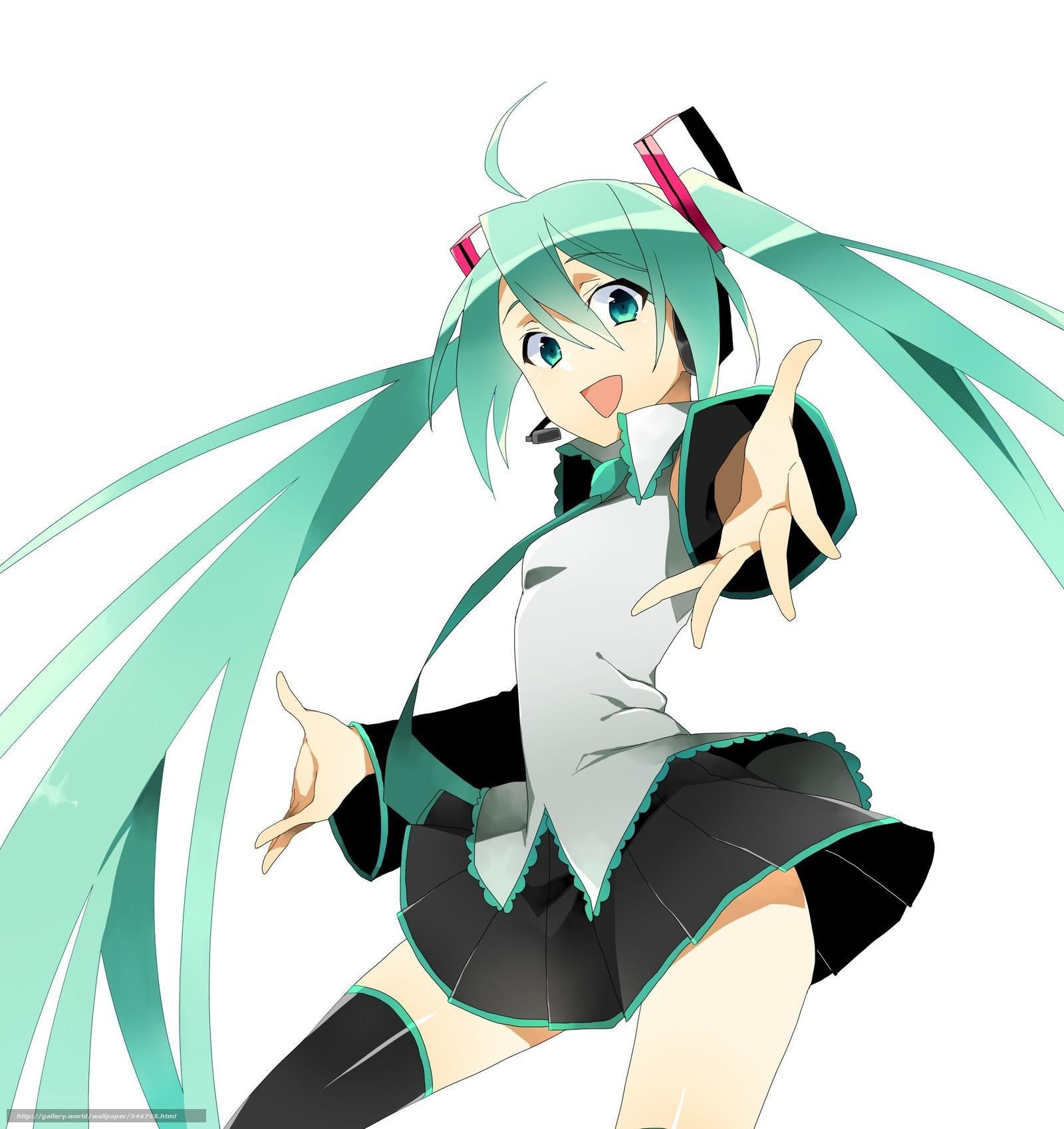 Miku dancing character