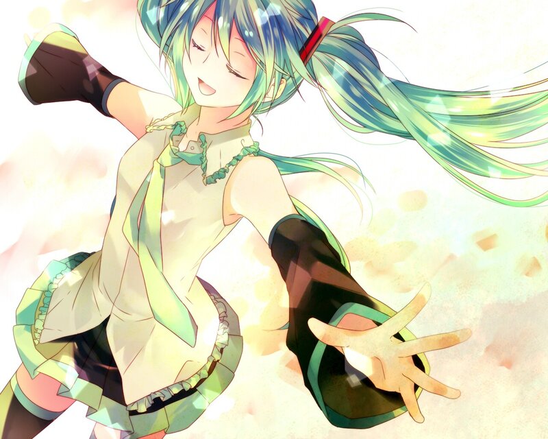 Miku dancing in sunlight