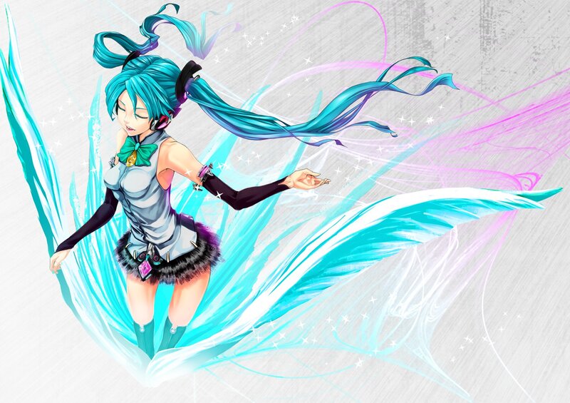 Miku dancing with energy
