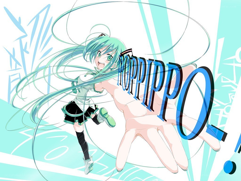 Miku dancing with hand