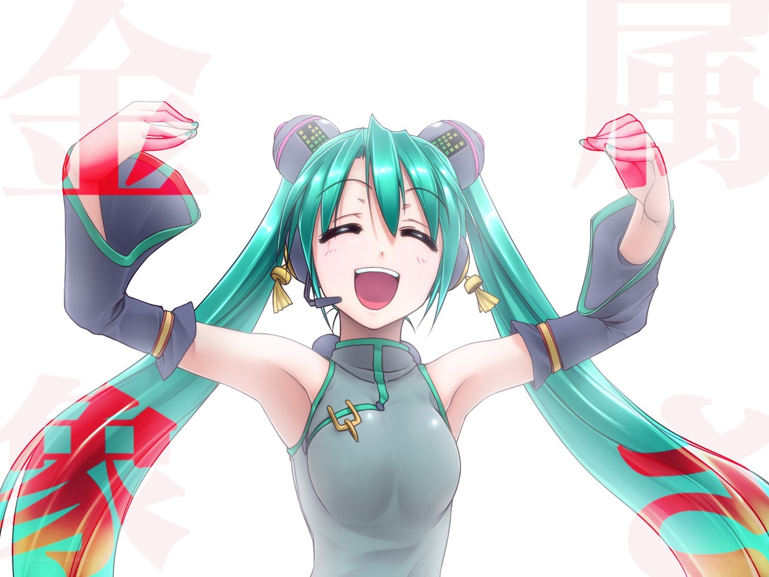 Miku dancing with joy