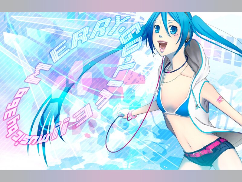 Miku dancing with jump rope