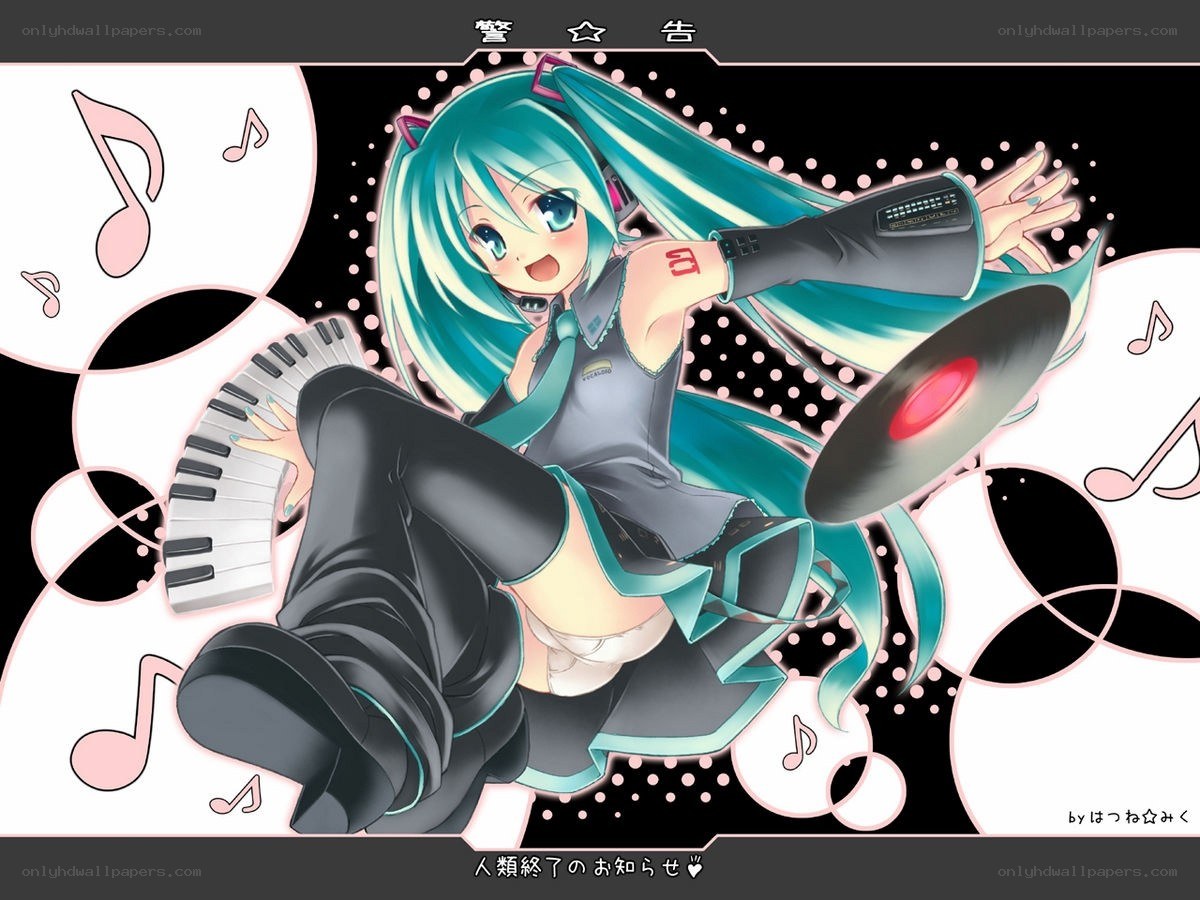 Miku dancing with music