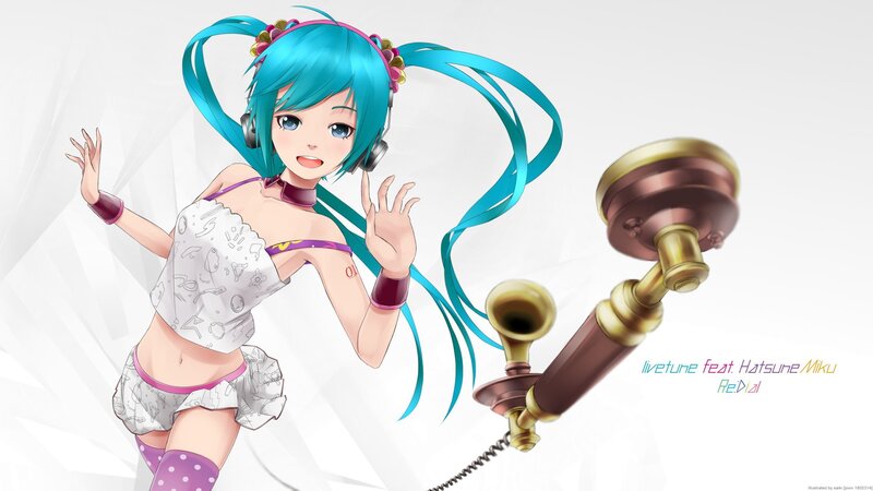 Miku dancing with phone
