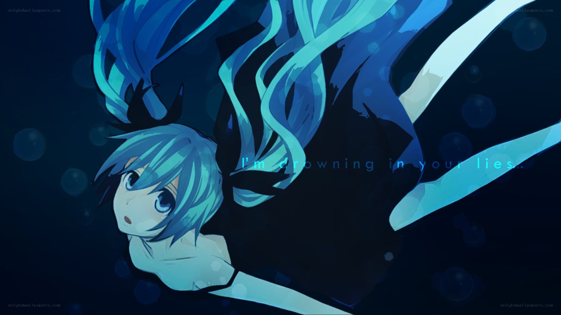Miku drowning in lies