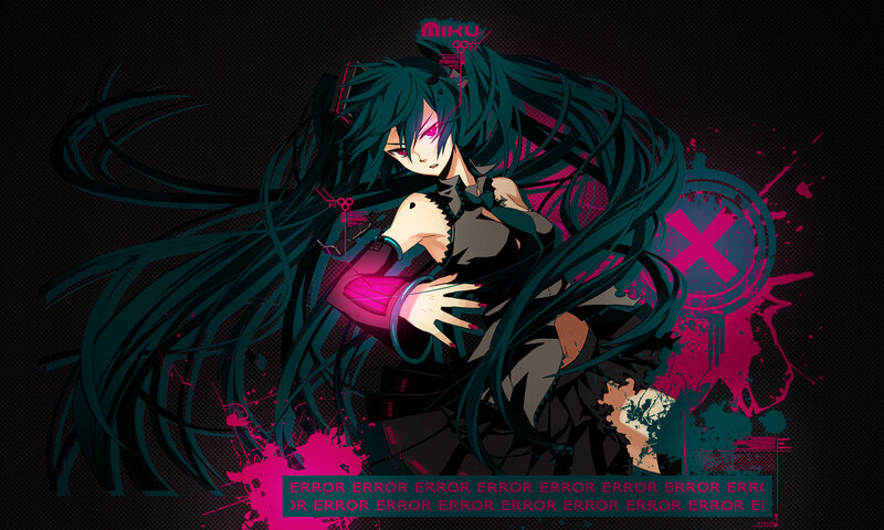 Miku error art wallpaper