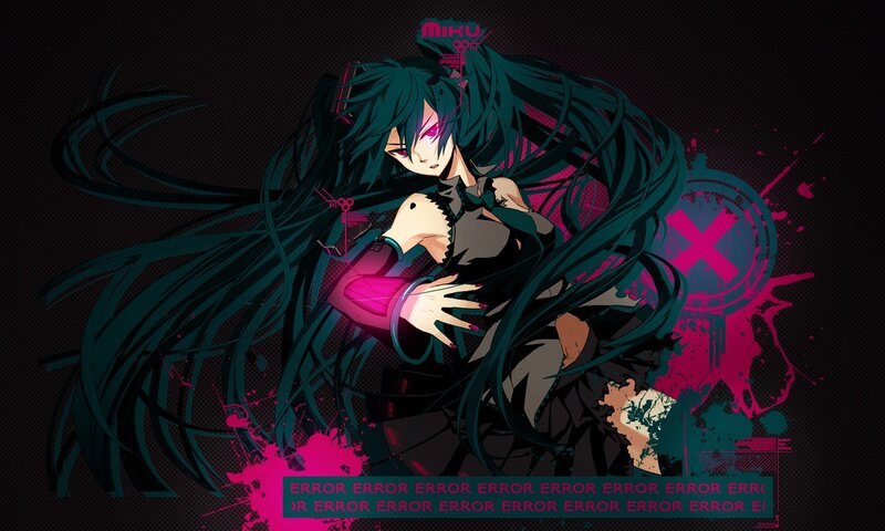 Miku error art wallpaper