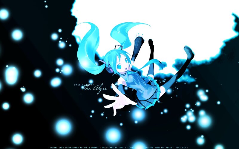 Miku falling through the abyss