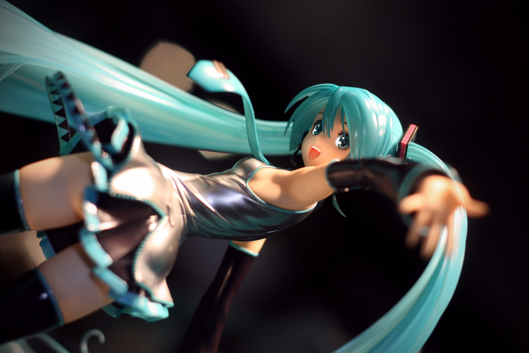 Miku figurine in motion