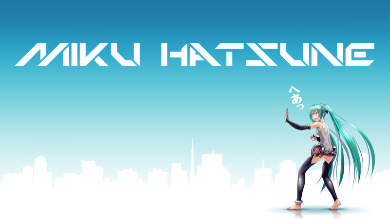 Miku Hatsune Character — Blue, Calm