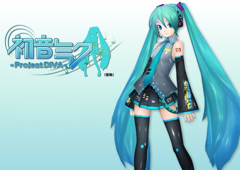 Miku Hatsune Character — Blue, Neutral