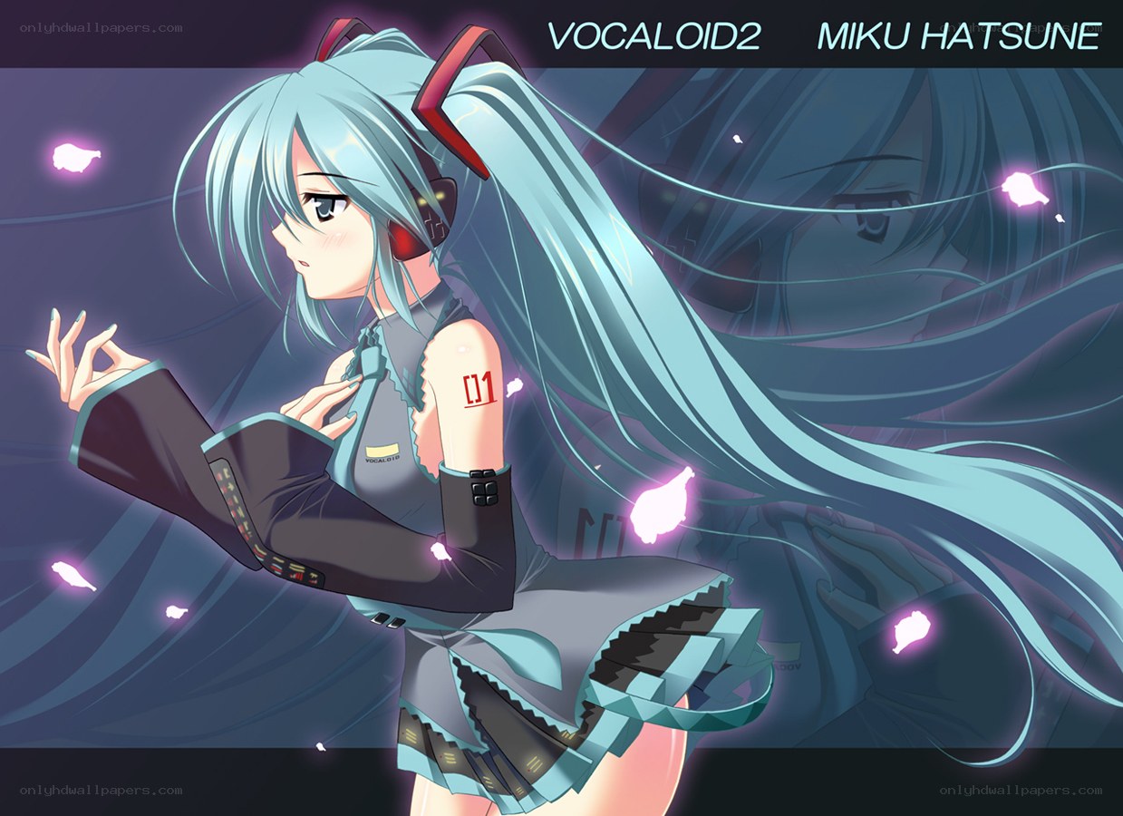 Miku Hatsune in a digital world