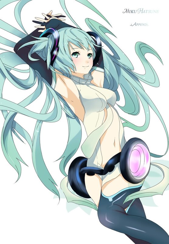 Miku Hatsune in a dynamic pose