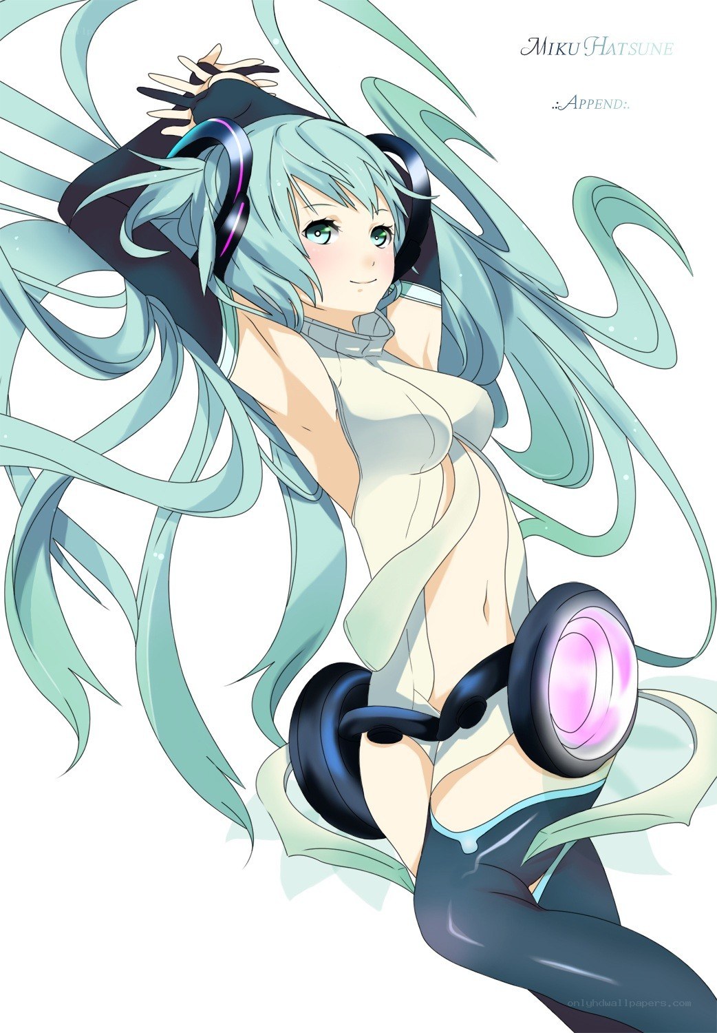 Miku Hatsune in a dynamic pose