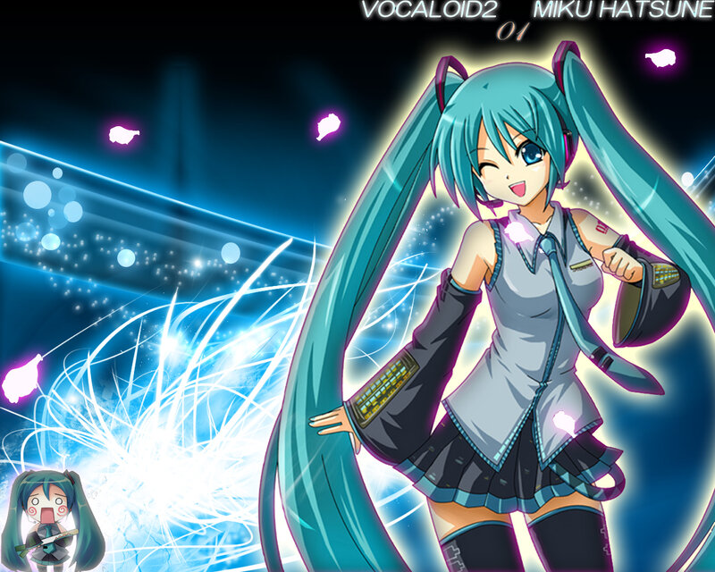Miku Hatsune performing