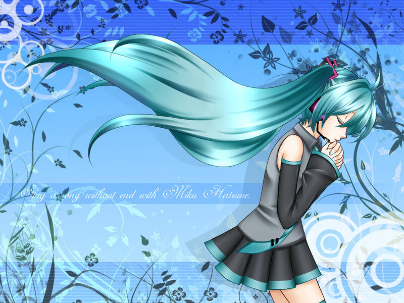 Miku Hatsune singing