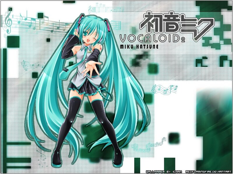 Miku Hatsune Vocaloid wallpaper
