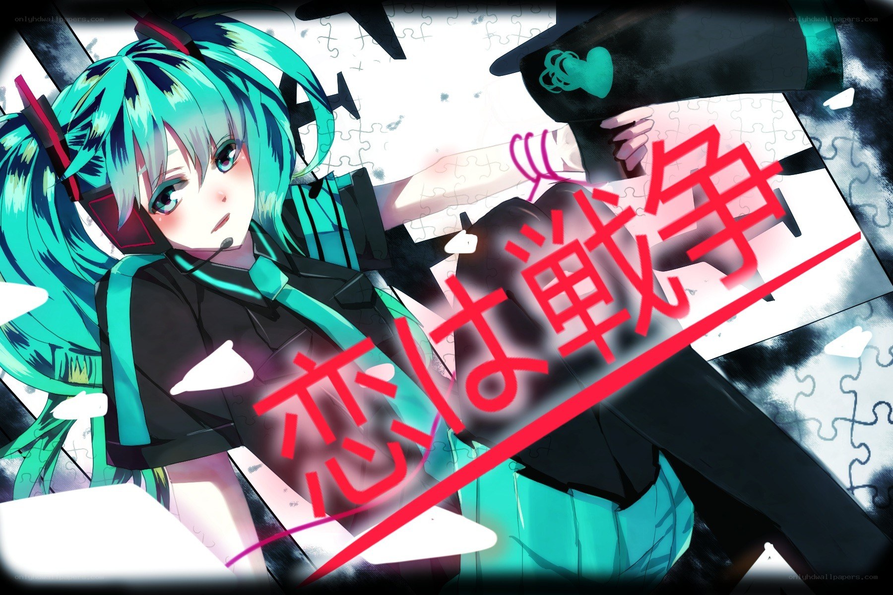 Miku in a battle scene