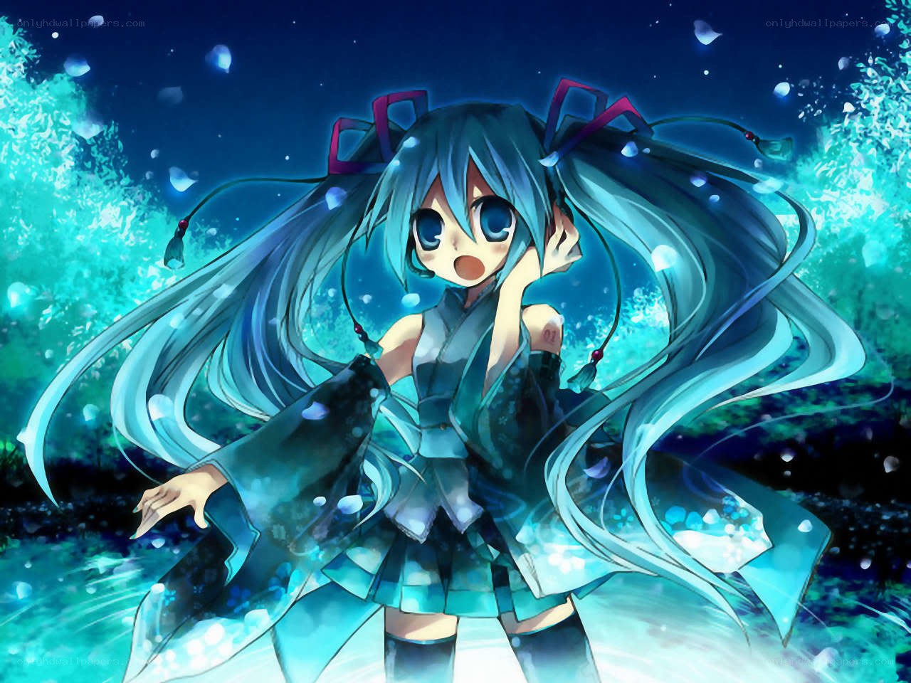 Miku in a blue dream