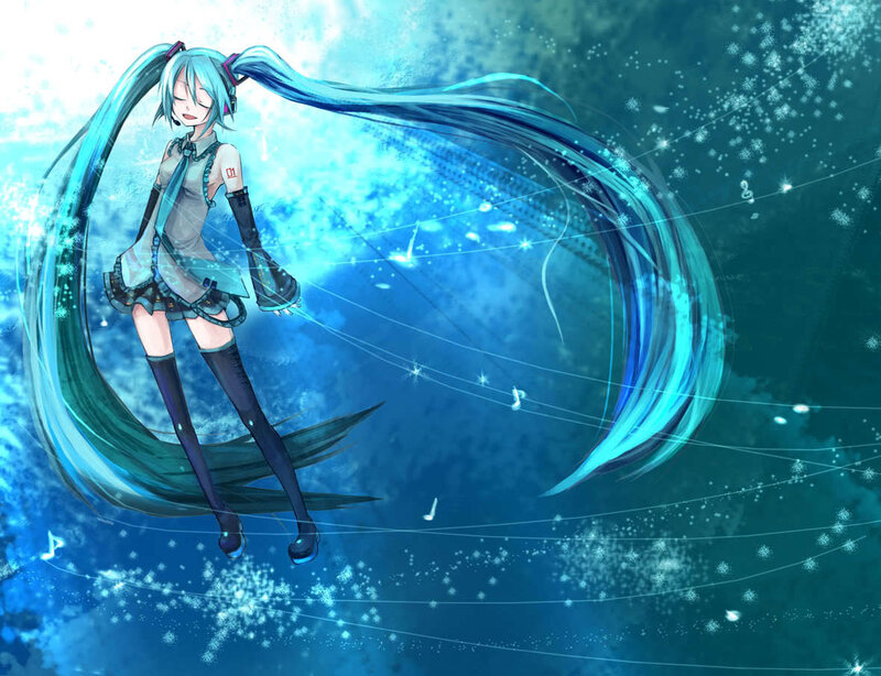 Miku in a blue dream