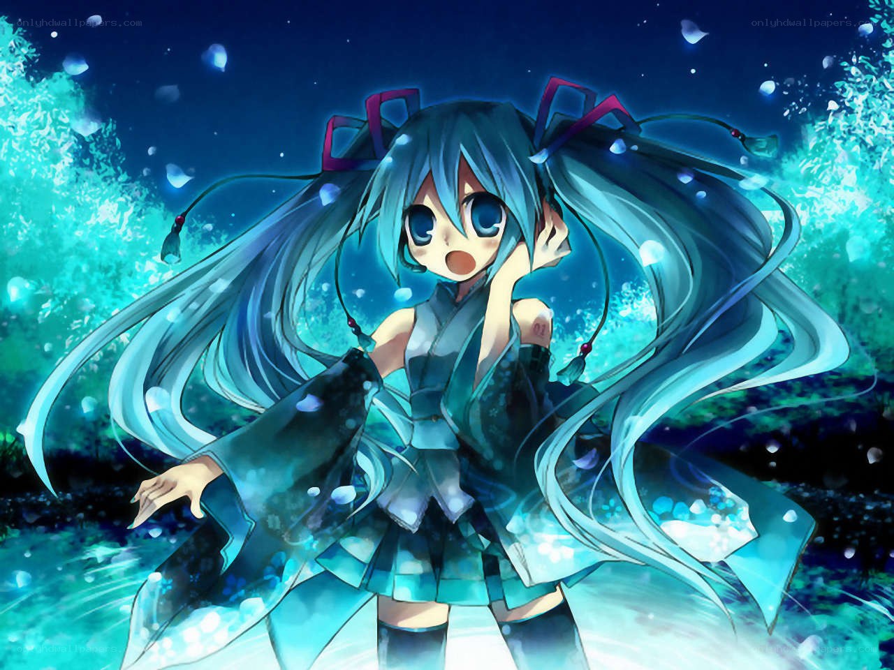 Miku in a blue dream