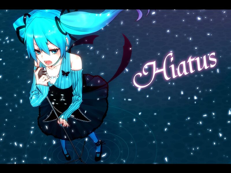 Miku in a blue dress