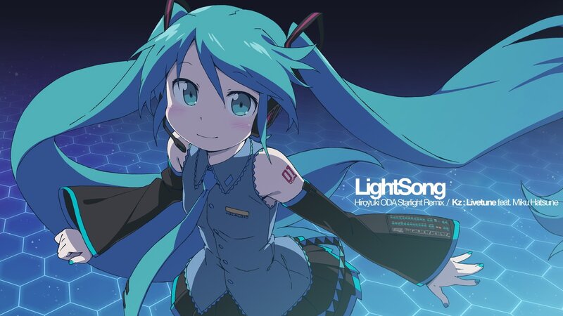 Miku in a blue outfit